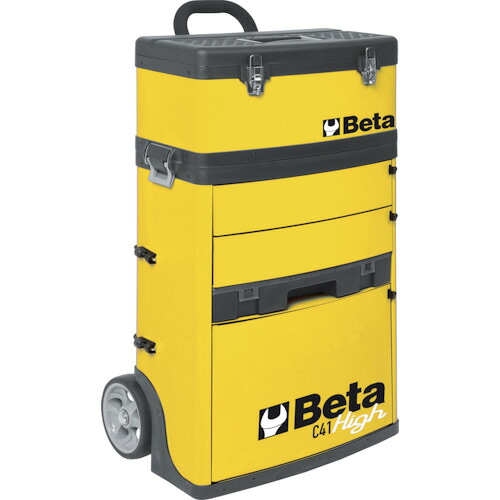 Beta ベータ 41000012 移動式ツールトロリー C41H イエロー (1台)|工具ランド