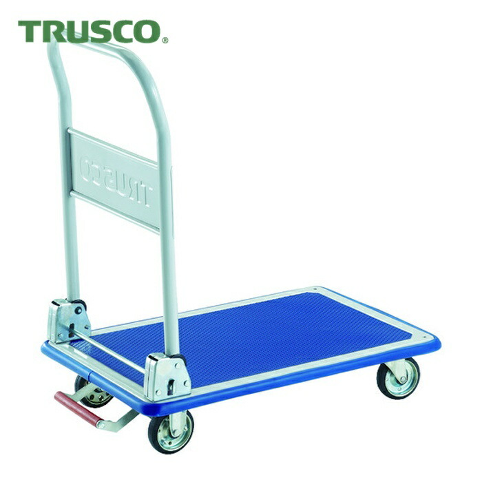 トラスコ TRUSCO プレス製台車 ドンキーカート 折りたたみ式740×480 ピン式固定車ストッパー付 (1台) 101NKB