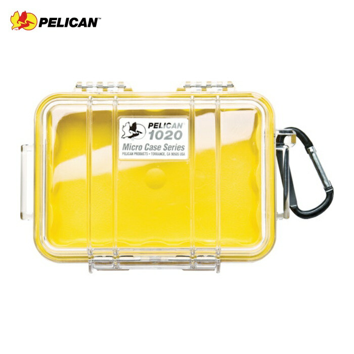 ペリカン PELICAN 1020-027-100 マイクロケース 1020 黄 173×121×54 (1個)