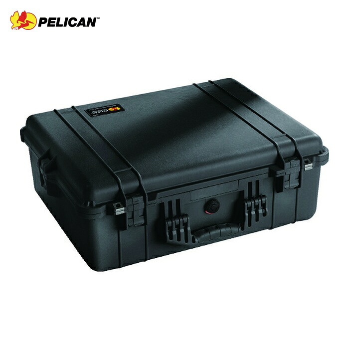 ペリカン PELICAN 1600-001-110 プロテクターツールケース ラージケース 1600 (フォームなし)黒 616×493×220 (1個)