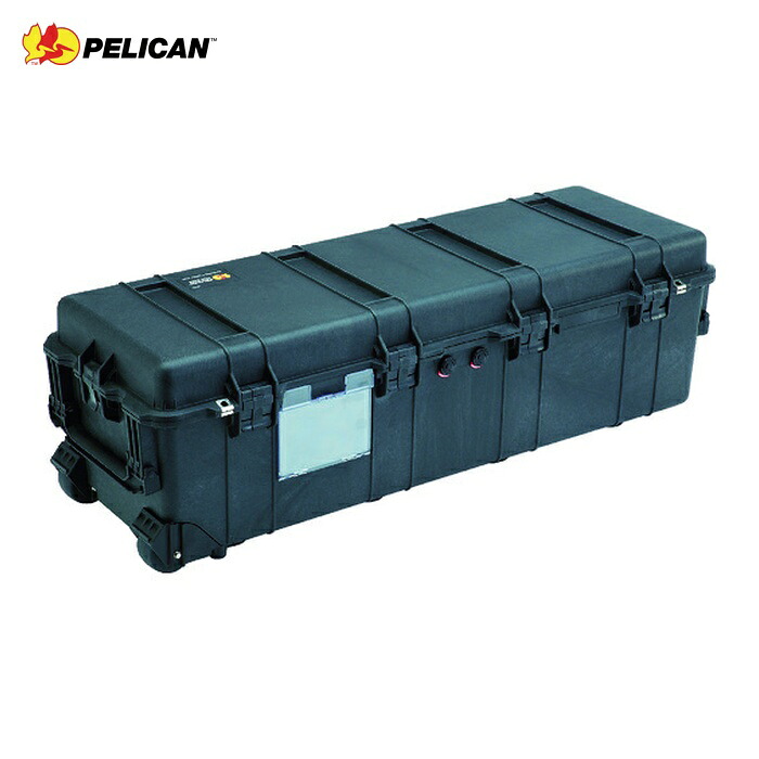 伽藍鳥 PELICAN 1740-000-110 ロング容れもの キャスター付 1740 黒 1121×409×355 (1個)