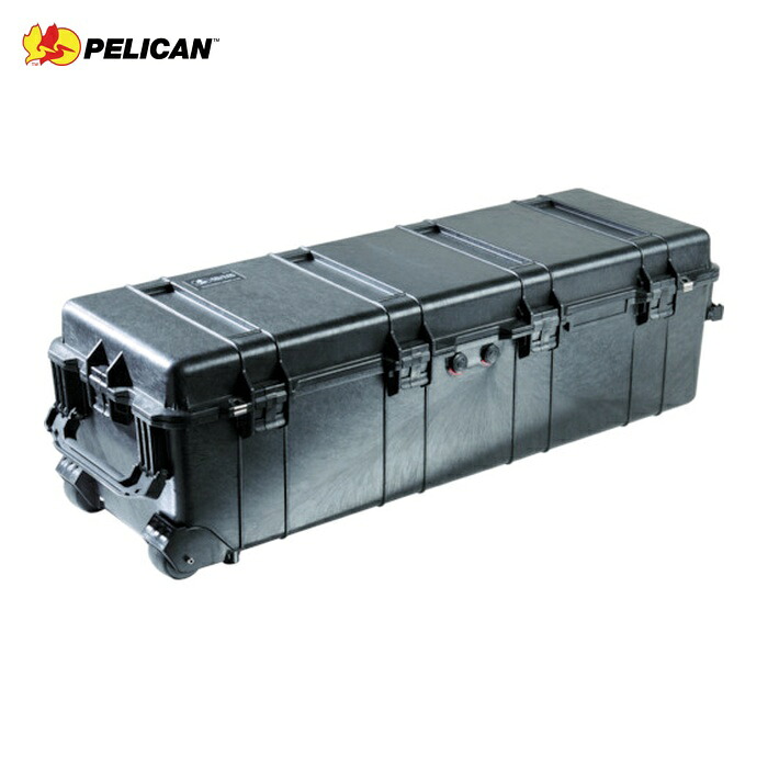 ペリカン PELICAN 1740-001-110 ロングケース キャスター付 1740 黒(フォームなし) 1121&times;409&times;355 (1個)｜工具ランド