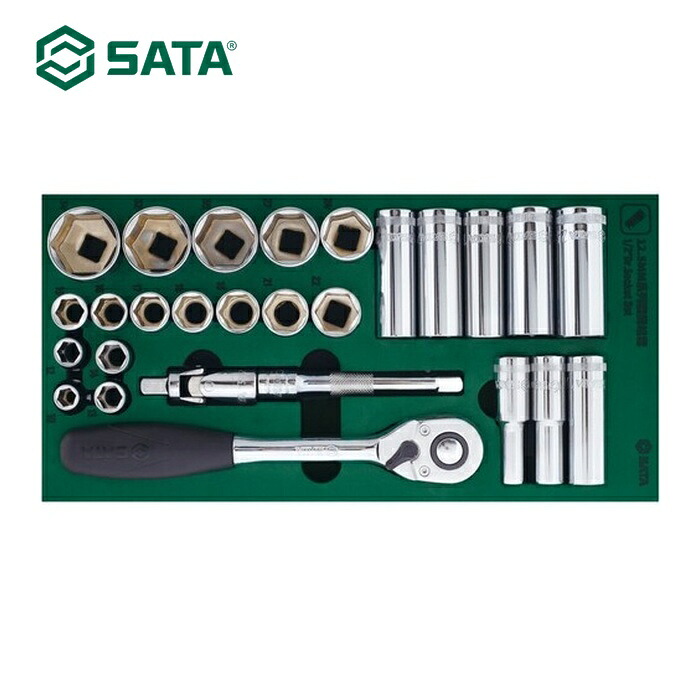 SATA 9903 1/2 DRソケット鍵仕掛ける(6角手合い)御盆入り口・入口 (1S)