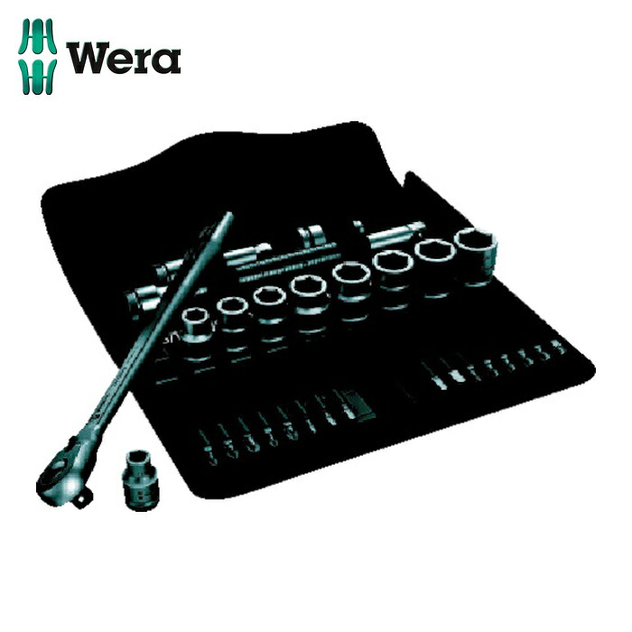 Wera ヴェラ 4051 ソケットレンチセット 8100SB11 サイクロップラチェット「メタル」セット 3/8 インチサイズ (1S)｜工具ランド