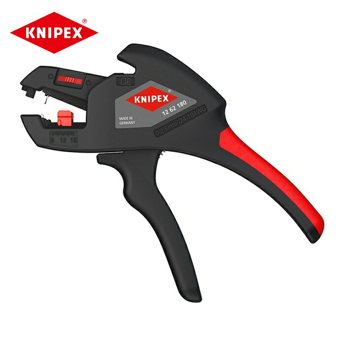 KNIPEX クニペックス 1262-180 自動ワイヤーストリッパー (1丁)