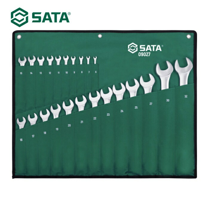 SATA 9027 コンビネーションレンチセット(23点) (1S)