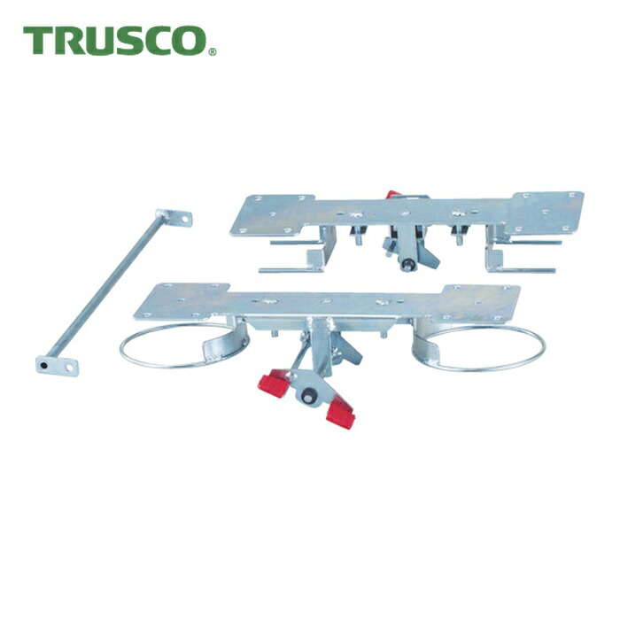 トラスコ TRUSCO プレス製台車 ドンキーカート用リング式ストッパー 自在2輪固定2輪用 (1台) 200JKRS-4