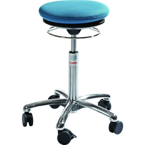 Global ピラティスチェア PILATES AIR SEAT ブルー 座高52~71cm (1脚) 45224512