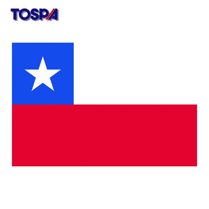 東京製旗 TOSPA 国旗No.1(70×105cm) チリ (1枚) 416427