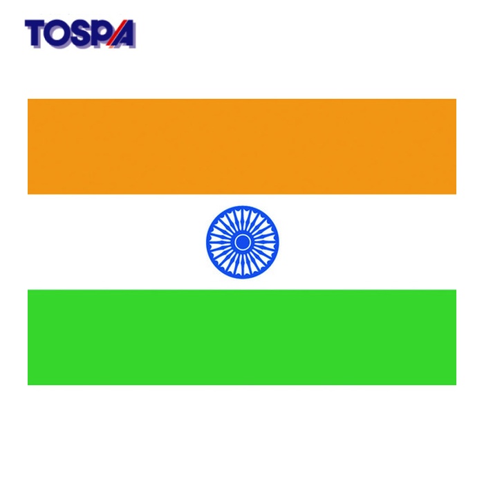 東京製旗 TOSPA 国旗No.2(90&times;135cm) インド (1枚) 426128｜工具ランド