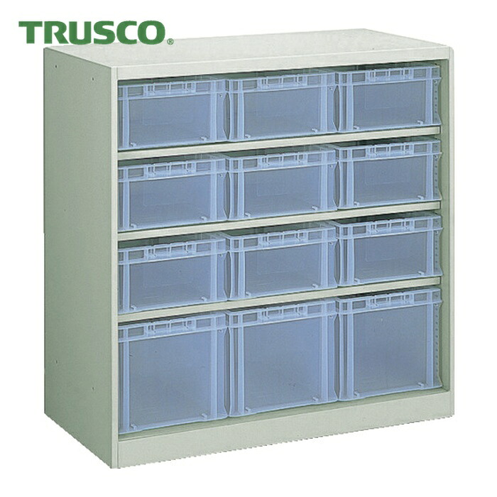 トラスコ TRUSCO コンテナラックケース バンラックケース CF型 F-2TMX9個F-3TMX3個付 (1台) 303CF-B9C3TM