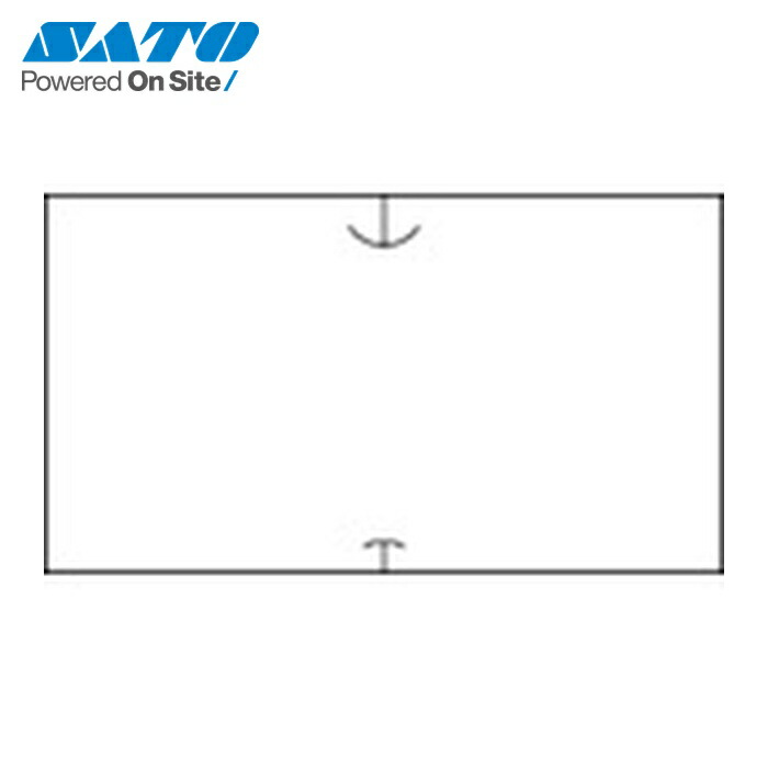 SATO サトー 419999011 SP/UN01C用 共通ラベル 1 白無地(強粘)(100巻入) (1箱)
