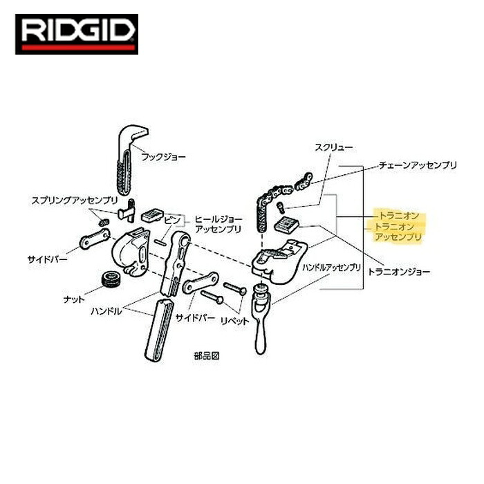 リジッド RIDGID 32085 D-402-1-X トラニオン アッセンブリー (1Pk)