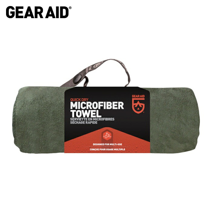 Gear Aid ギアエイド ウルトラコンパクトマイクロファイバータオルバッグ OD L (1個) 44034