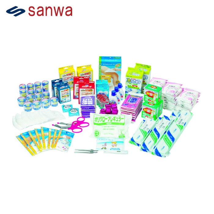 三和製作所 sanwa 防災用救急箱仕かける 50人用 (1S) 400-522