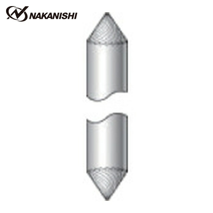 ナカニシ 26200 超硬カッター テーパー型 シングルカット φ6×4×軸φ6 60° (1本)