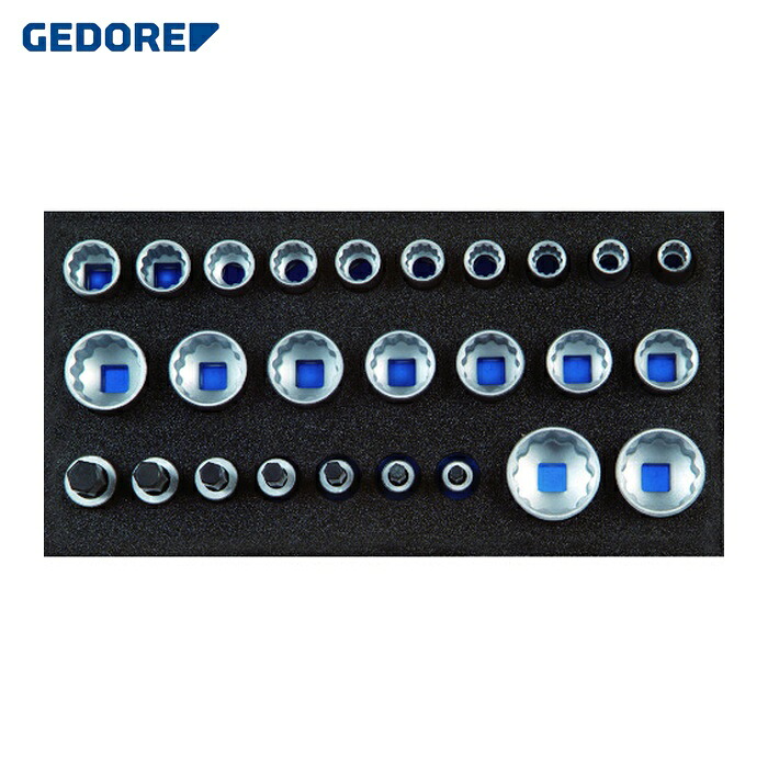 GEDORE ゲドレー 2308916 ソケットセット1/2 1500CT1‐D19 (1S)
