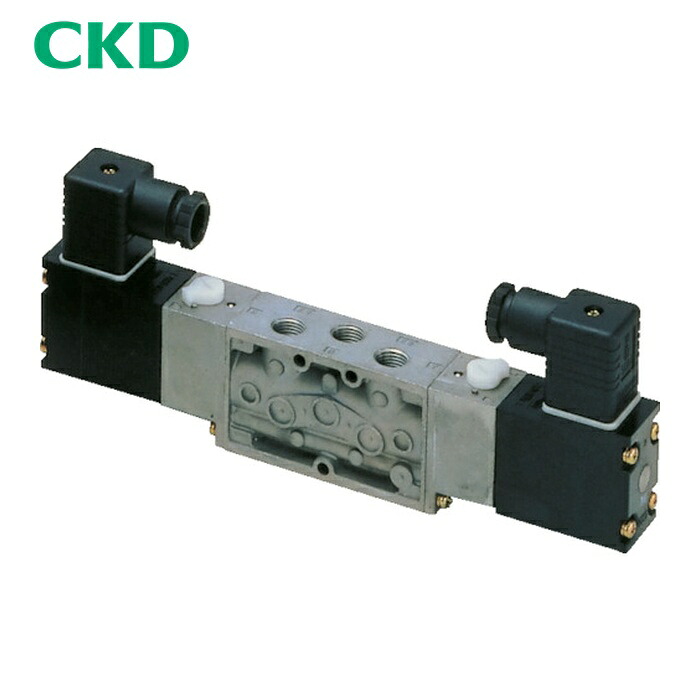 CKD 4F320-08-AC100V 電磁弁 パイロット式5ポート弁セレックスバルブ 4Fシリーズ 3.9C Rp1/4 AC100V (1台)｜工具ランド 10,995円