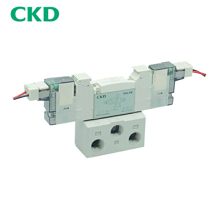 CKD 4GB129R-00-E2-3 電磁弁 飛行士式5界面弁 軍事基地配管工業 (1台)