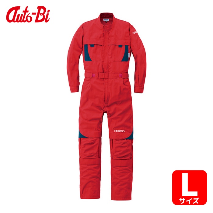 山田辰 AUTO-BI 通年モデル レカロメディカルつなぎ服 8620-005 レッド L (1着) 8620-005-L