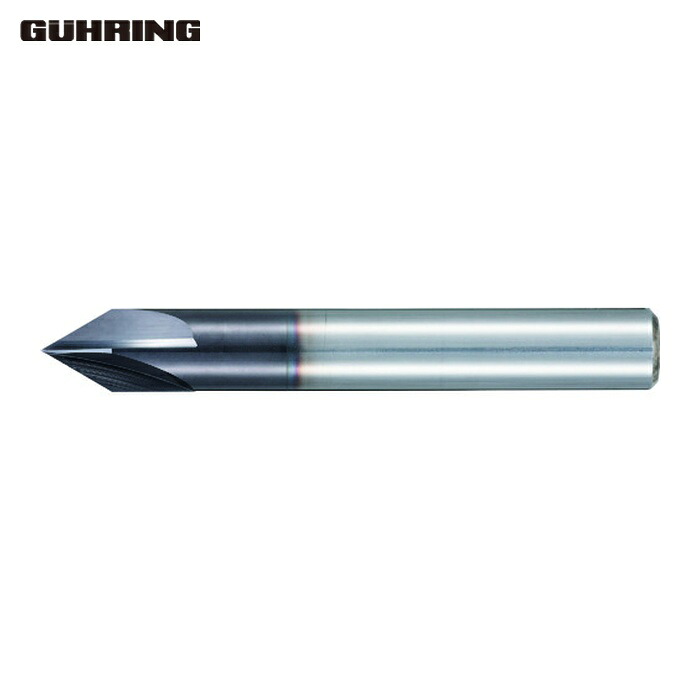 グーリング GUHRING 6711 10.000 面取り用ミーリングカッタ 60° レギュラTiAlNコート 10mm (1本)
