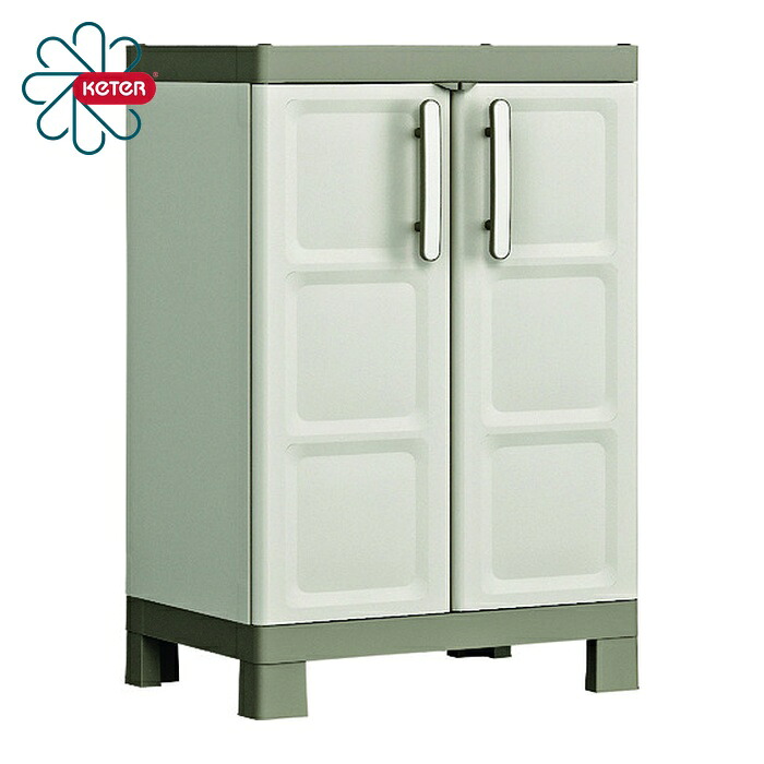 KETER 樹脂製物置エクセレンス 650X450X970 2段 (1台) 9709000031312｜工具ランド