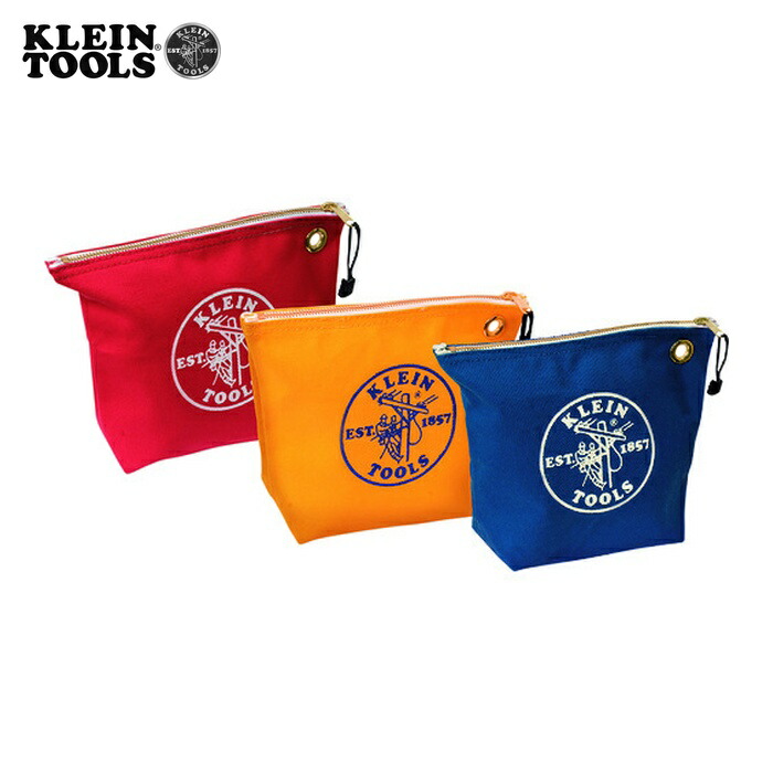 KLEIN TOOLS 5539CPAK ツールポーチ 3個セット(レッド、ブルー、イエロー) (1S)