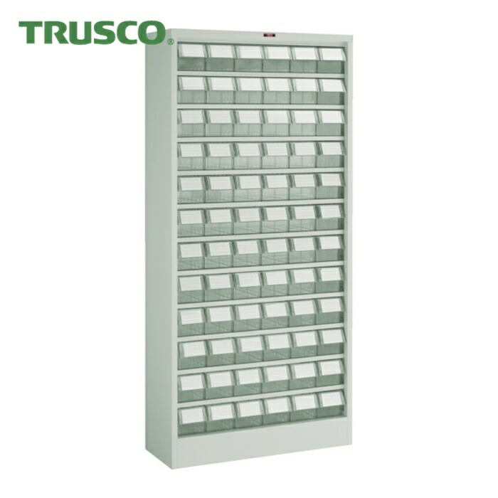 トラスコ TRUSCO コンテナラックケース バンラックケース M型 澄み切った引出小X72個 H1790 (1台) 611M-N72S (TM)