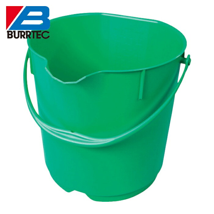 バーテック BURRTEC 66218200 バーキンタX カラーバケツ 15L 緑 BKXCB-15G (1個)