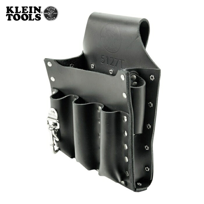 KLEIN TOOLS 5127T レザーツールポーチ 6ポケット (1個)