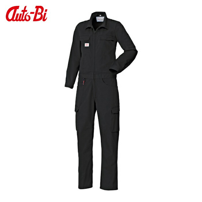 山田辰 AUTO-BI AW(秋冬)モデル 腰割れつなぎ服 6950(女性用)-006 ブラック-13 (1着) 6950-006-13