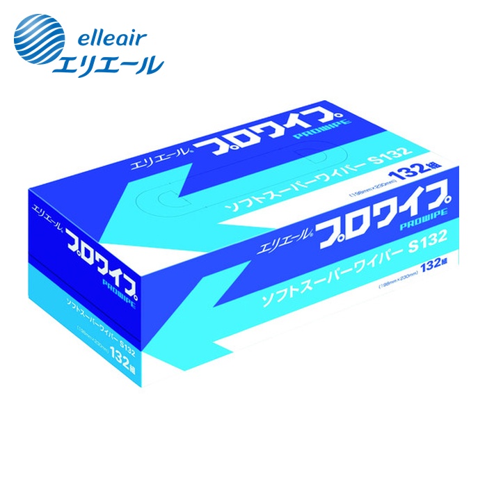 エリエール プロワイプソフトスーパーワイパーS132BOX36個入 (1Cs) 703130｜工具ランド