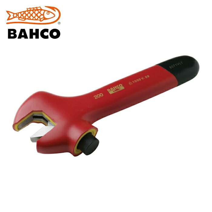 バーコ BAHCO 8073VLT 1000V完全絶縁仕様モンキーレンチ 305mm (1丁)|工具ランド