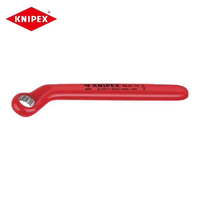 KNIPEX クニペックス 9801-24 絶縁片口メガネレンチ 24mm (1丁)