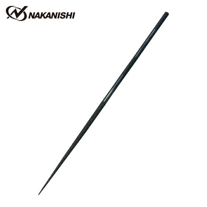 ナカニシ 57302 精密鉄鋼ヤスリ 中目 3本入 丸型 3×3×70×軸φ3 (1Pk)