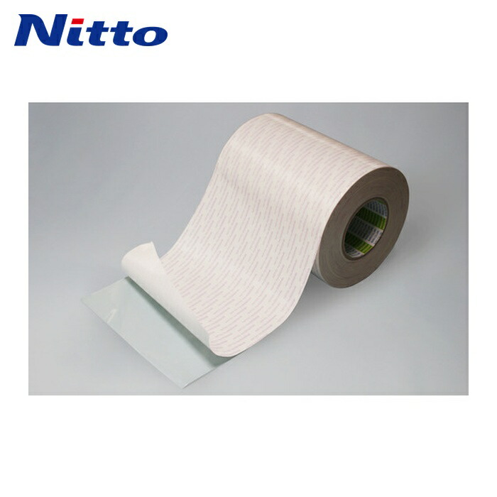 日東電工 Nitto 再剥離可能強力両面テープ No.5000NS 195mm×50m ホワイト (1巻) 5000NS195X50