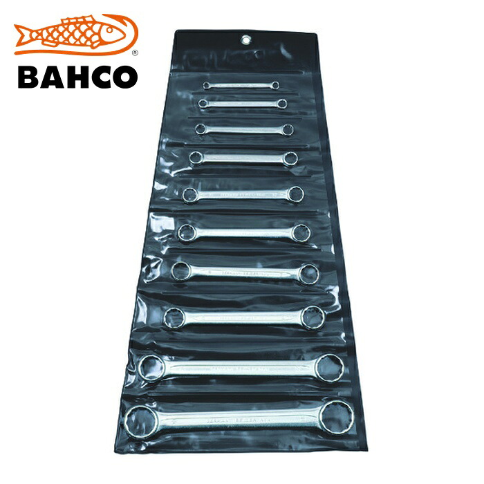 バーコ BAHCO 4M/10T フラット型ボックススパナセット 10本 (1S)|工具ランド