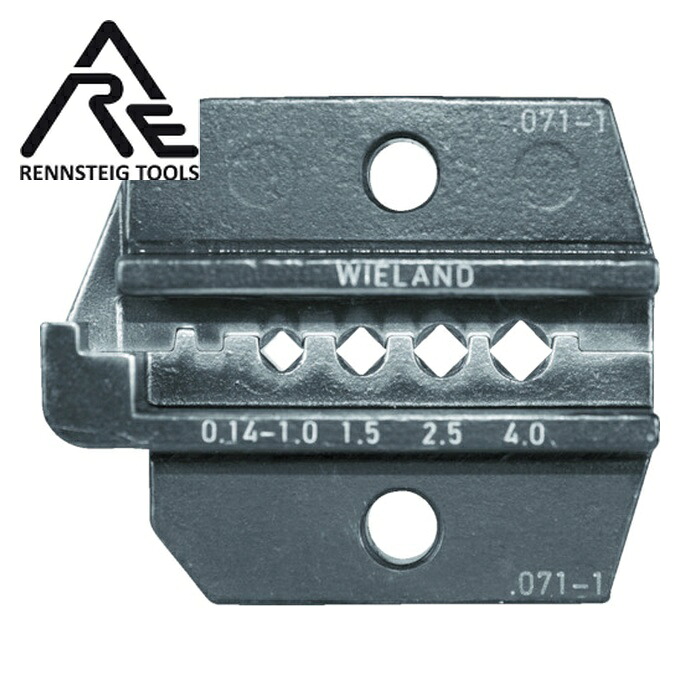 レンシュタイグ RENNSTEIG 624-071-1-3-0 圧着ダイス 624-071-1 Wieland 1.5-2. (1組)