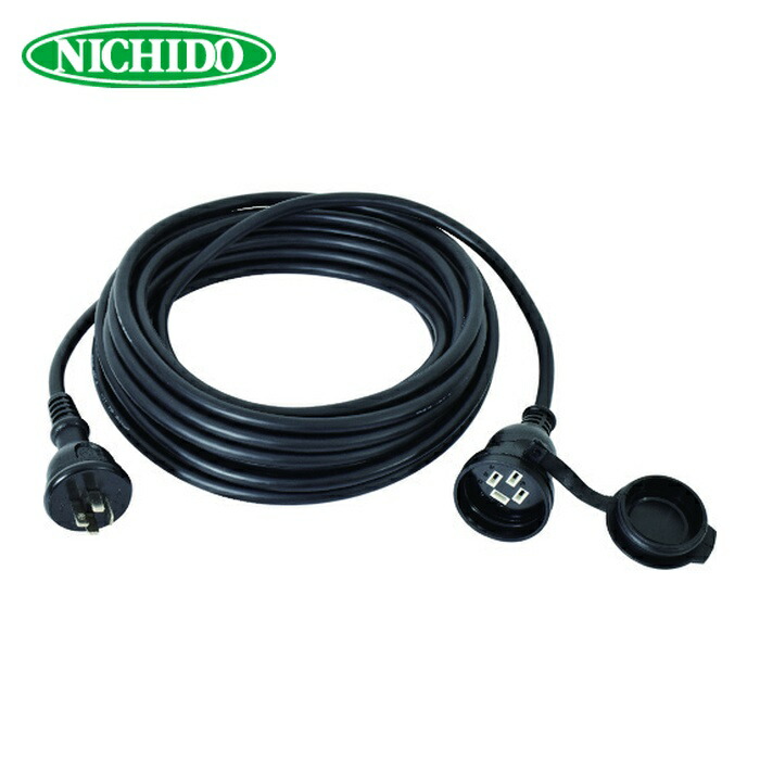 日動工業 NICHIDO 4P-20AW10 防雨延長コード 三相200V 10m (1本)