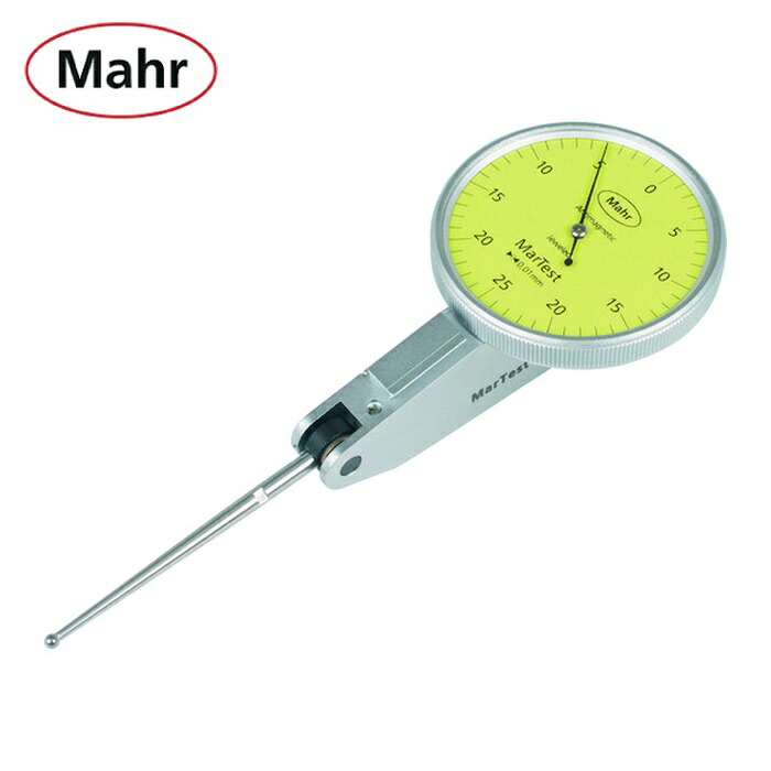 マール Mahr 800SGL てこ式ダイアルゲージ(長測定子タイプ) 文字盤径38mm 測定範囲±0.25mm(4306250) (1個)