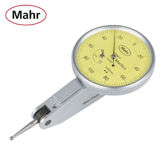 マール Mahr 800SRM てこ式ダイアルゲージ(広測定範囲タイプ) 文字盤径38mm 測定範囲&plusmn;0.20mm(4308250) (1個)｜工具ランド