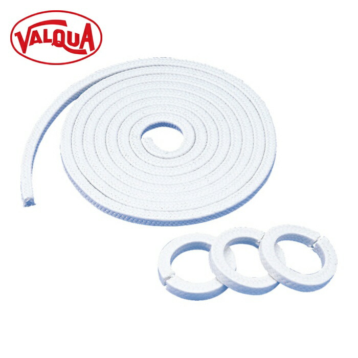バルカー VALQUA 7202W-030030 グランドパッキン ケミカル流体万能,高周速回転軸用 3×3 (1巻)