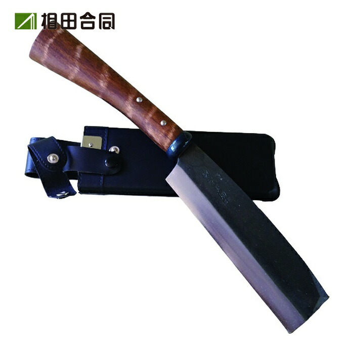 相田合同工場 鞘付鉈 片刃180mm (1本) AD-718