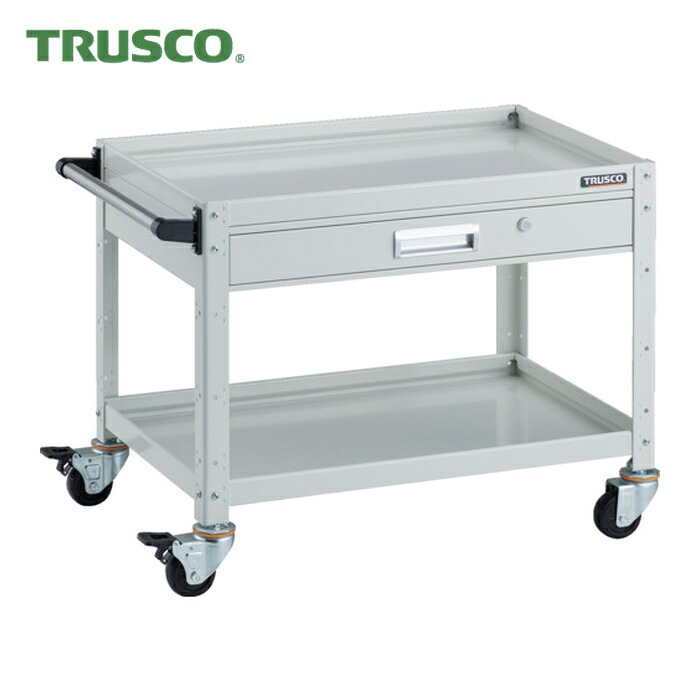 トラスコ TRUSCO ツールワゴン バーディワゴン 750X500 引出付 ホワイト (1台) BDW-672V-W｜工具ランド 30,482円
