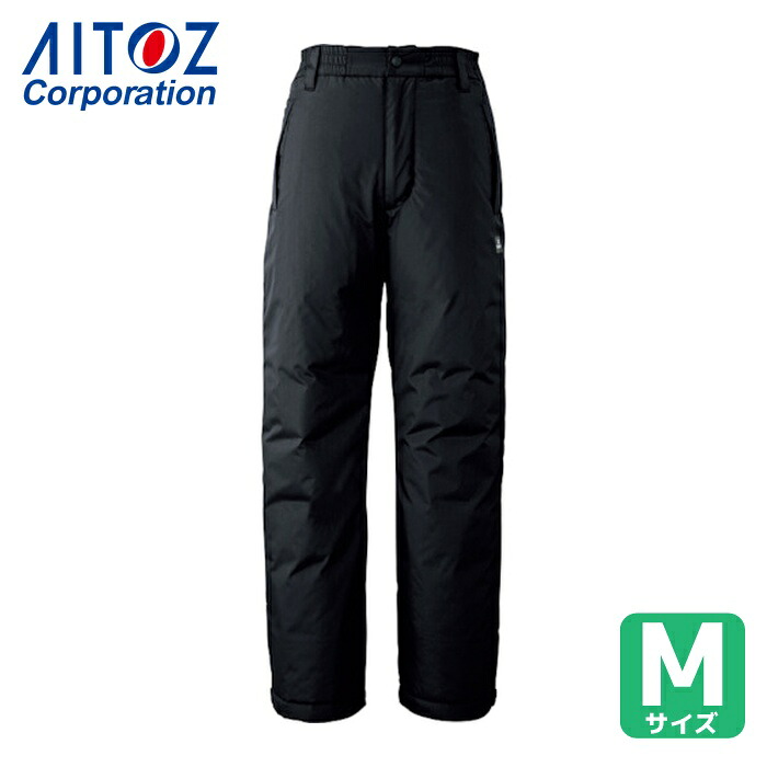 アイトス AITOZ 制電防寒ズボン下 黒いこと (1着) AZ9367-010-M 作業着・作業服-安全・保護用品-ズボン・パンツ