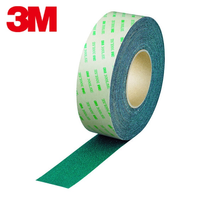 3M スリーエム 3M セーフティ・ウォーク 上滑り打ち切り磁気テープ 手合いB 緑 50mmX18m 水準用 高耐久 (1巻) B GRE 50X18
