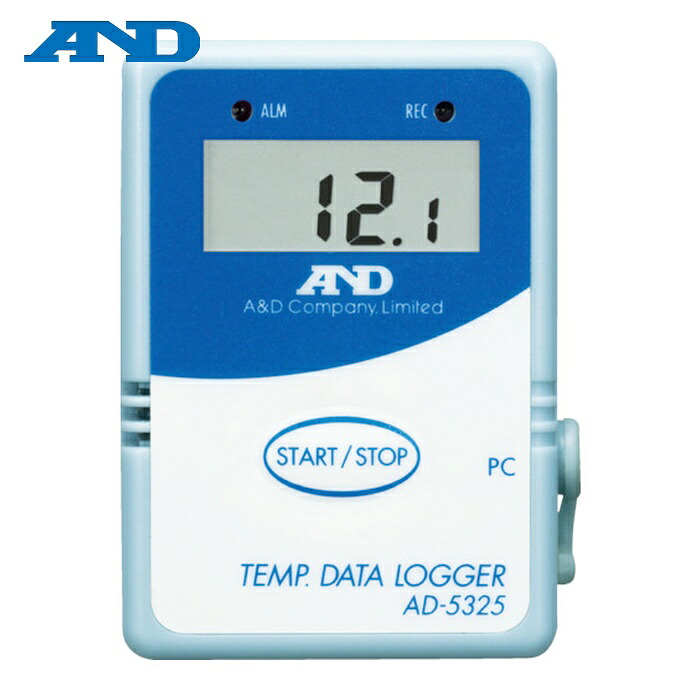 A&D エーアンドディ AD5324SET 温度データーロガー 4000メモリースタート・セット (1S)｜工具ランド