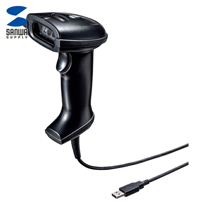 サンワサプライ BCR-2D5BK 2次元バーコードリーダー(1次元・2次元・1D・2D・QR・USB Type-A・液晶画面読取) (1個)｜工具ランド 12,850円