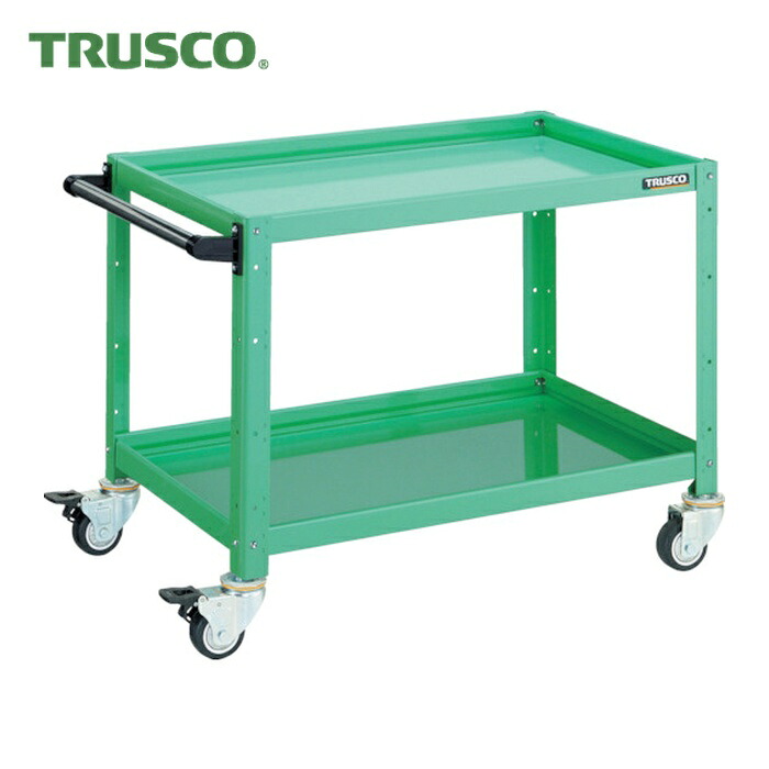トラスコ TRUSCO ツールワゴン バーディワゴン 600X400XH740 ウレタン車輪 ヤンググリーン (1台) BDW-763U-YG 16,994円