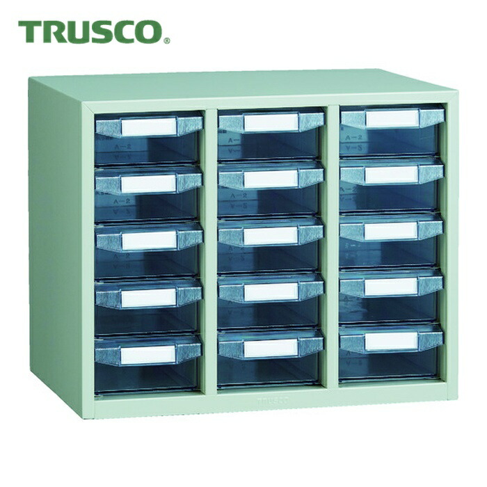 トラスコ TRUSCO パーツケース バンラックケースA型 3列5段 (1台) A-35